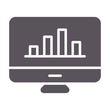 vektör glyph düz simgesini izle