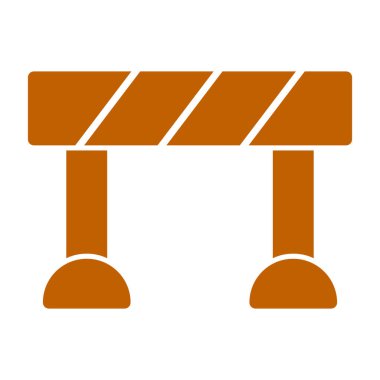 İnşaat vinci simgesi. Beyaz arkaplanda izole edilmiş web tasarımı için ana hat biçimi düz simgesi