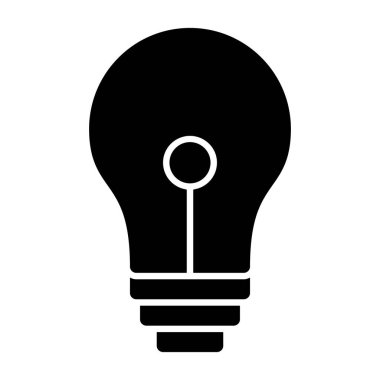 bulb flat icon vector illustration