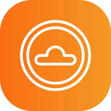 Bulut simgesinin vektör illüstrasyonu