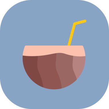 Bir bardak elmanın vektör illüstrasyonu