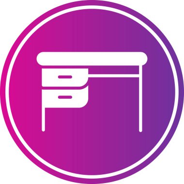 Yedek kulübesi Web simgesi basit illüstrasyon