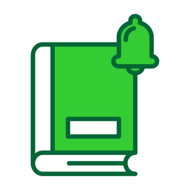 Beyaz arka planda izole edilmiş yeşil şapkalı ve gözlüklü bir kitap. vektör illüstrasyonu.