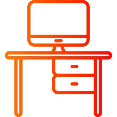 Sandalye. Web simgesi basit illüstrasyon