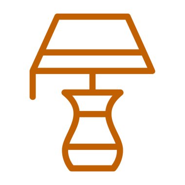 Masa lambası satırı vektör simgesi