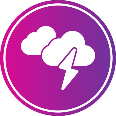 Bulut simgesi vektör illüstrasyonu