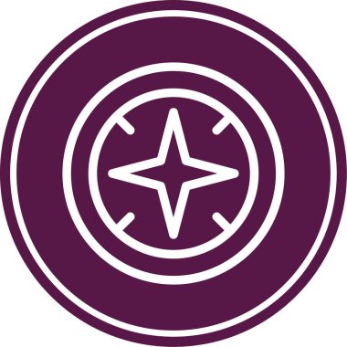 Bir yıldız simgesinin vektör illüstrasyonu