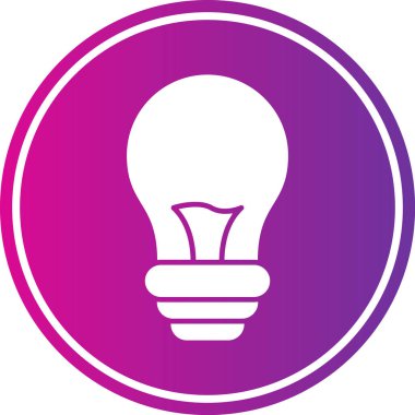 ampul simgesi vektör illüstrasyonu