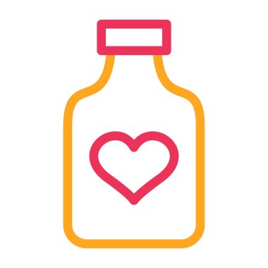 Şişe simgesinin vektör illüstrasyonu