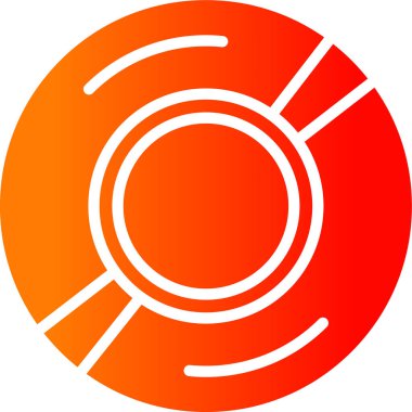 Kırmızı bir simgenin vektör illüstrasyonu