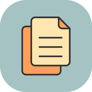 belge simgesi vektör illüstrasyonu