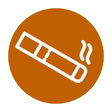 sigara ikonu vektör illüstrasyonu