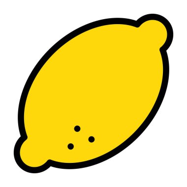 karikatür karalama limonu, vektör çizimi