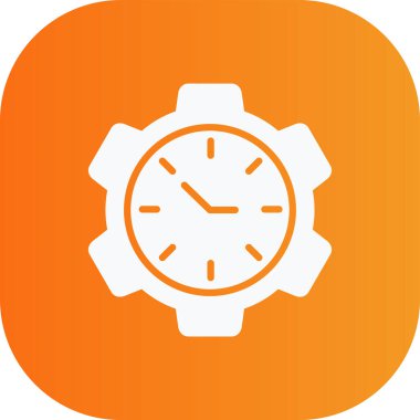 saat web simgesi vektör illüstrasyonu