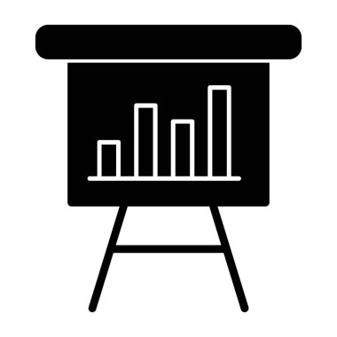 Basit iş ikonu, vektör illüstrasyonu