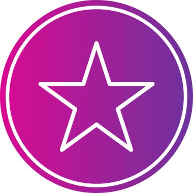 yıldız simgesi vektör illüstrasyonu