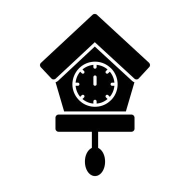 saat vektör düz simgesi