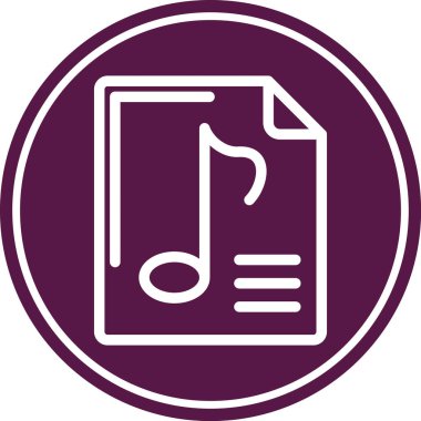 vektör müzik Not simgesi