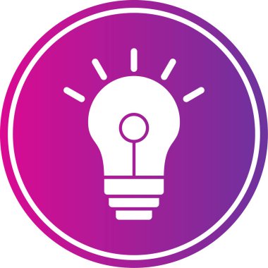 ampul simgesi vektör illüstrasyonu