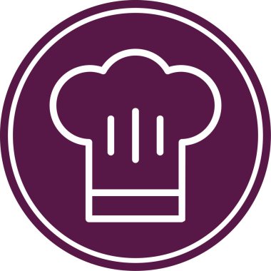 şef şapka vektör simgesi