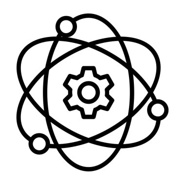 atom. Web simgesi basit tasarım