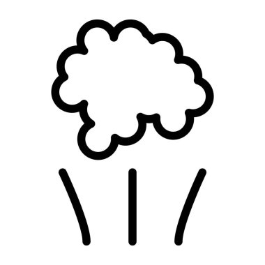 Smoke web simgesi, vektör illüstrasyonu