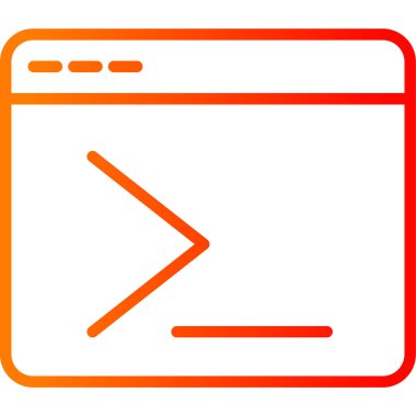 tarayıcı simgesi, vektör illüstrasyonu