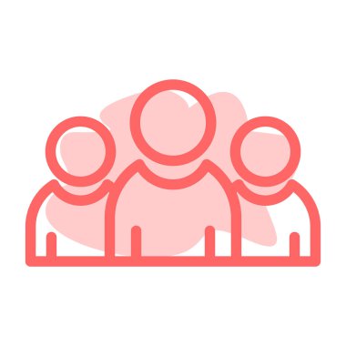 grup insanları ana hatlar biçiminde grup simgesi