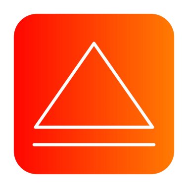 Moda biçimi izole edilmiş arkaplanda üçgen yön simgesi