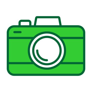 kamera simgesi vektör illüstrasyonu