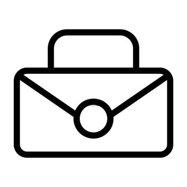 Bavul web simgesi, vektör çizim