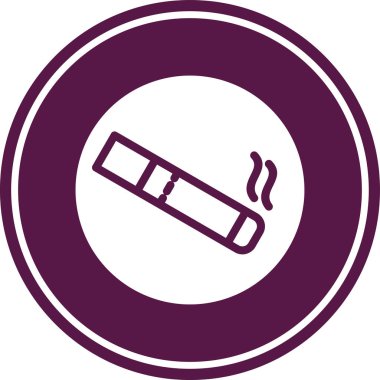 sigara. Yuvarlak biçimli vektör simgesi