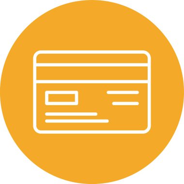 Kredi kartı simgesi, vektör illüstrasyonu