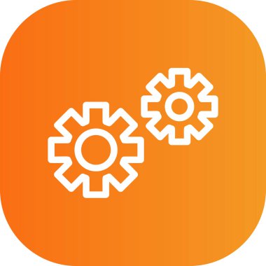 Modern dişli simgesinin vektör çizimi