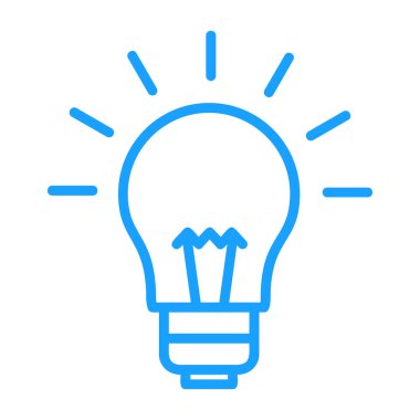 Ampul simgesi soyut bir grupta izole edildi