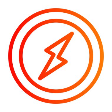 Elektrik cıvatasının vektör illüstrasyonu