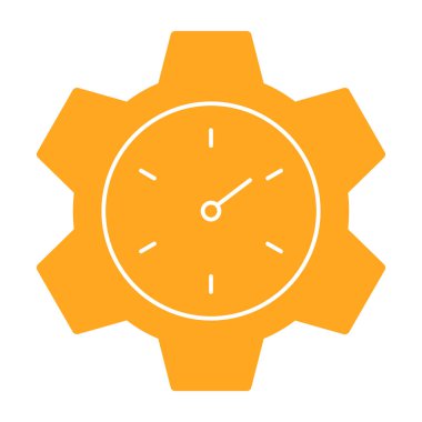 Zaman simgesi vektör illüstrasyonu