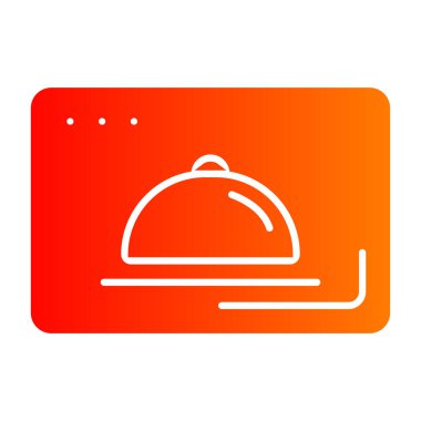 Şef şapka simgesi vektör illüstrasyonu