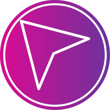 Ok. Web simgesi basit illüstrasyon