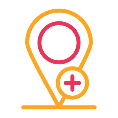 konum konum simgesi vektör illüstrasyonu