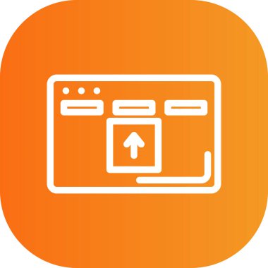 vektör lcd simgesi illüstrasyonu