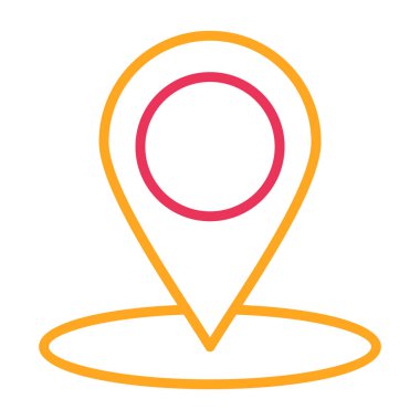 İğne ikonu vektör illüstrasyon tasarımı ile harita işaretleyici