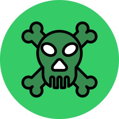 Şapkalı ve haçlı bir kafatası. Cadılar bayramı partisi