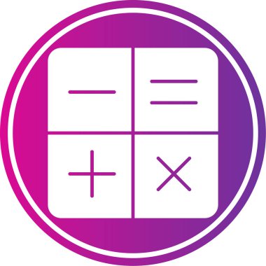 Hesap makinesi simgesinin vektör illüstrasyonu