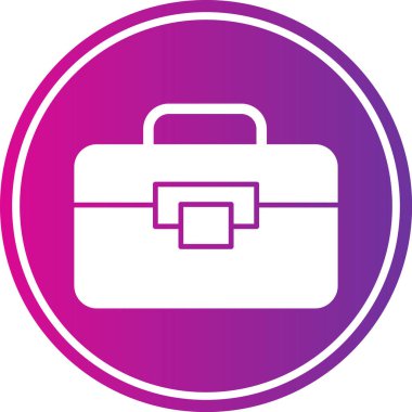 Çanta. Web simgesi basit illüstrasyon