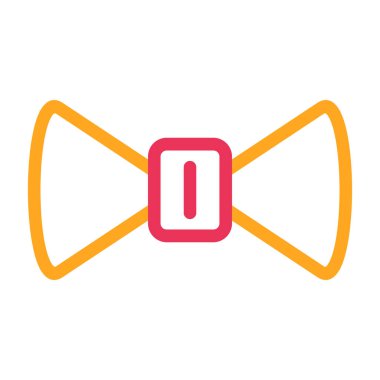 Kravat. Web simgesi basit illüstrasyon