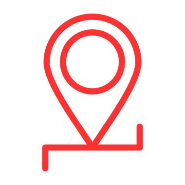 konum pin simgesi vektör illüstrasyonu