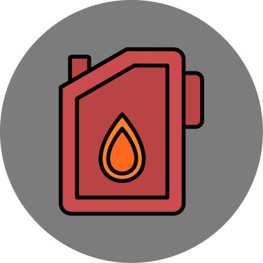 Petrol simgesinin vektör illüstrasyonu