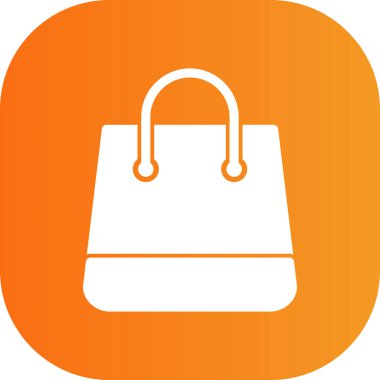 Vektör alışveriş torbası simgesi