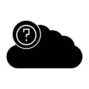 Bulut simgesi vektör illüstrasyonu